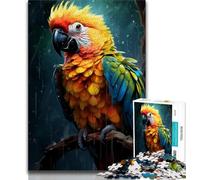 Bellissimo puzzle da 1000 pezzi raffigurante un pappagallo per adulti ideale come regalo per tutta la famiglia adatto per bambini di età compresa tra 26 e 38cm