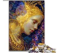 Bellissimo puzzle da 1000 pezzi "Ragazza d'oro" per adulti, regalo per 14+ anni, allena il tuo cervello e le tue mani, regalo di Natale (50x75cm)