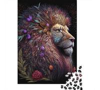 Bellissimo puzzle da sogno a forma di leone per adulti, puzzle da 1000 pezzi per adolescenti dai 12 anni in su, regali per la vigilia di Natale, 1000 pezzi (38x26 cm)