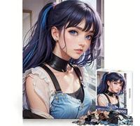 Bellissimo puzzle di una ragazza anime waifu da 1000 pezzi per adolescenti Stimola la creatività, facilita il divertimento, presenta bordi precisi ed è un regalo di Natale (38x26cm)