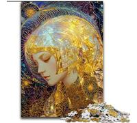 Bellissimo puzzle Golden Girl per adulti, 1000 pezzi, per età 14+, giochi divertenti, attività divertenti a casa, regali di compleanno, regali di viaggio (50x75cm)