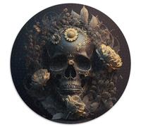 Bellissimo puzzle in cartone da 1000 pezzi raffigurante un teschio, regalo perfetto per la festa della mamma, compleanni e Natale, 67,5x67,5 cm.