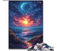 Bellissimo puzzle "Mare di stelle colorate" da 1000 pezzi per adulti e ragazzi, stimola l'intelligenza cerebrale, giocattoli avvincenti per la decorazione della casa (26x38cm)