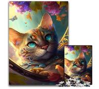 Bellissimo puzzle Ocelot per adulti, puzzle in legno da 1000 pezzi per adulti, adolescenti, coppie e amici per compleanni e Natale, 50x75CM/19,68x29,52 pollici.