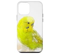 Bellissimo regalo per animali domestici con ritratto di pappagallini gialli Custodia per iPhone 12 mini