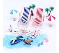 Bellissimo regalo per bambini e ragazzi set ornamento in miniatura stile spiaggi