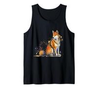 Bellissimo Ritratto ad Acquerello Shiba Inu Canotta