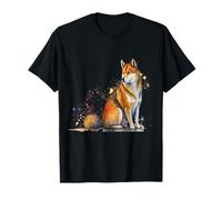 Bellissimo Ritratto ad Acquerello Shiba Inu Maglietta