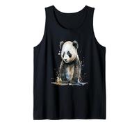 Bellissimo Ritratto di Panda Acquerello Canotta
