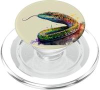 Bellissimo ritratto di serpente ad acquerello PopSockets PopGrip per MagSafe