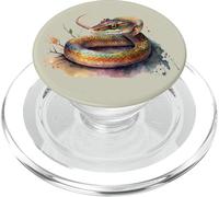 Bellissimo ritratto di serpente ad acquerello PopSockets PopGrip per MagSafe