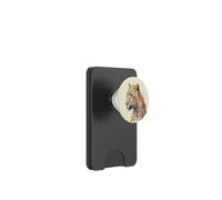 Bellissimo ritratto leopardo acquerello PopSockets PopWallet per MagSafe