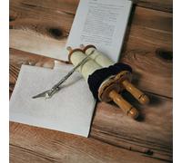 Bellissimo rotolo Sefer Torah ebraico sacra Bibbia ebraica 32 cm + puntatore ...