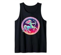 Bellissimo segno zodiacale grafico colorato centauro Sagittario Canotta