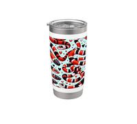 Bellissimo serpente del latte estetico Bicchiere termico in acciaio inox doppia parete