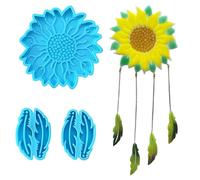 Bellissimo Set Stampi In Silicone Con Ciondolo Per Carillon Girasole Stampo In Resina Durevole Per Appassionati Del Fai Da Te E Amanti Della Decorazione Domestica Forniture A