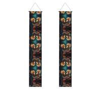 Bellissimo striscione decorativo per feste di coppia di cavallucci marini, striscione decorativo per laurea e congratulazioni, cartello per portico per feste di laurea