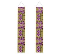Bellissimo striscione per feste di laurea con orchidee: uno striscione versatile per uso interno ed esterno, perfetto per una varietà di celebrazioni di laurea