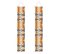 Bellissimo striscione per portico stampato con cervi, striscioni decorativi appendibili, adatti per feste, decorazione multi-scena per interni ed esterni