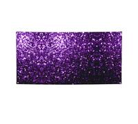 Bellissimo striscione viola glitterato per feste, decorazioni per tutte le occasioni, per il Ringraziamento, feste di compleanno e molto altro ancora