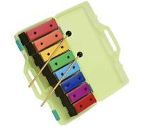 Bellissimo strumento a percussione con piastra metallica color arcobaleno staccabile glockenspiel a 8 note Kit Glockenspiel Professionale