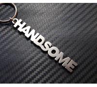 Bellissimo Stunner Splendido Soprannome Portachiavi Bespoke Acciaio Inox Regalo