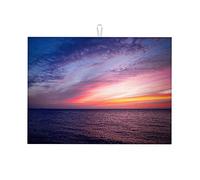 Bellissimo tappetino per asciugare i piatti con vista sul mare e cielo, grande, extra large, piccolo, stampato, 16 x 18 pollici