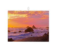 Bellissimo tappetino per asciugare i piatti con vista sul mare e cielo, per il bancone della cucina, piccolo e divertente, grande, 18 x 24 pollici