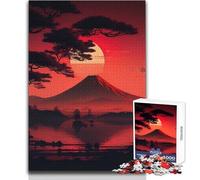 Bellissimo tramonto in Giappone Puzzle da 1000 pezzi per adulti Gioco di apprendimento strategico per il pensiero Regalo significativo ideale per qualsiasi evento Dimensioni 50x75cm