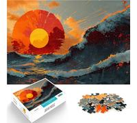 bellissimo tramonto sul mare puzzle 2000 pezzi per adulti Giocattolo educativo antistress Attività divertenti a casa, regali di compleanno, regali di viaggio, 70x100cm