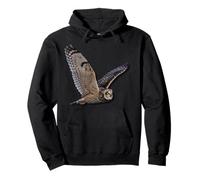 Bellissimo Uccello Rapace Volo Gufo Uccello Rapace Birding Birder Felpa con Cappuccio