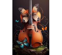 Bellissimo Violino Targa In Metallo Decorative Cartelli Metallo Vintage Poster Metal Per Club Bagno Cafe M