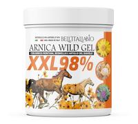 BELL'ITALIABIO Arnica Wild Gel XXL 600ml - Gel Arnica 98% Ultra Concentrato per Cavalli e Uso Umano | Sollievo Naturale per Muscoli e Articolazioni | Formula Neutra Made in Italy