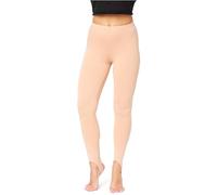 Bellivalini Leggins Termici da Donna Foderati con Staffa Calze Invernali Caldo Après Ski in BLV50-321 (Color Carne, XXL)