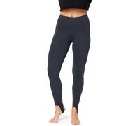Bellivalini Leggins Termici da Donna Foderati con Staffa Calze Invernali Caldo Après Ski in BLV50-321 (Grafite, S)