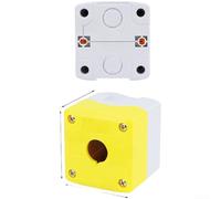 Bellmei - Scatola di controllo industriale con interruttore a pulsante IP65, realizzata in materiale composito ABS+PC per una lunga durata e protezione dall'umidità (1 foro)