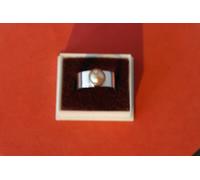 Bello 925 Anello Argento Con Bronzo Perla 4.8 Gr Misura. K 1\2 - M - P - R