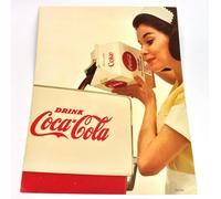 Bello Coca Cola Coke One Gallone Syrup Container Pubblicità Materiale USA 1963