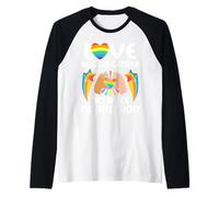 Bello "contro Il Razzismo" Maglia con Maniche Raglan