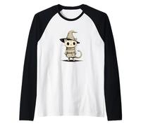 Bello costume da gatto mago per gatti e amanti magici Maglia con Maniche Raglan