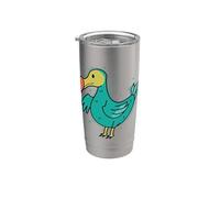 bello Dodo Bird da Mauritius Bicchiere termico in acciaio inox doppia parete