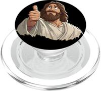 bello, gesù, cristo, con, pollice, su, sguardo PopSockets PopGrip per MagSafe