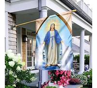 Bello Signora, Maria Madre Di Cristo Bandiere All'Aperto Doppio Lato Bandiera Da Cortile Bandiere Pirati Decorazione Per Interni Giardino Patio S