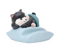 Bello supporto per telefono da scrivania, supporto per telefono con figura di gatto da scrivania in resina base antiscivolo a mano libera ornamento per camera da letto e camera