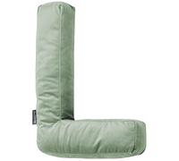 Bellochi - Cuscino decorativo con imbottitura anallergica, per la cameretta dei bambini, in velluto, morbido cuscino a forma di lettera L, colore: verde chiaro