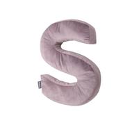 Bellochi Cuscino Decorativo Con Riempimento Anallergico - Cuscino Bambini - Cuscino Velluto A Forma Di Lettere S - Cameretta Neonato Decorazioni - Rosa