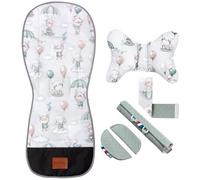 Bellochi | Fodera per seggiolino per passeggino | Fodera universale per passeggino | 85 x 37 cm | Cotone e velluto | Telaio