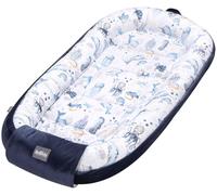 Bellochi Nido per neonato XXL | Nido lettino | 100% cotone | 120 x 65 - con bordi protettivi | 0-9 m | Verne