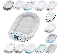 Bellochi Riduttore Lettino per Neonato, Riduttore per Culla - Antisoffoco, 100% Cotone - Cuscino Riduttore, Cocoon a Baby, Baby Nest - 90 x 60 cm - Tresor