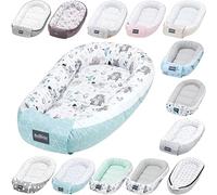 Bellochi Riduttore Lettino per Neonato, Riduttore per Culla - Antisoffoco, 100% Cotone - Cuscino Riduttore, Cocoon a Baby, Baby Nest - 90 x 60 cm - Animaland